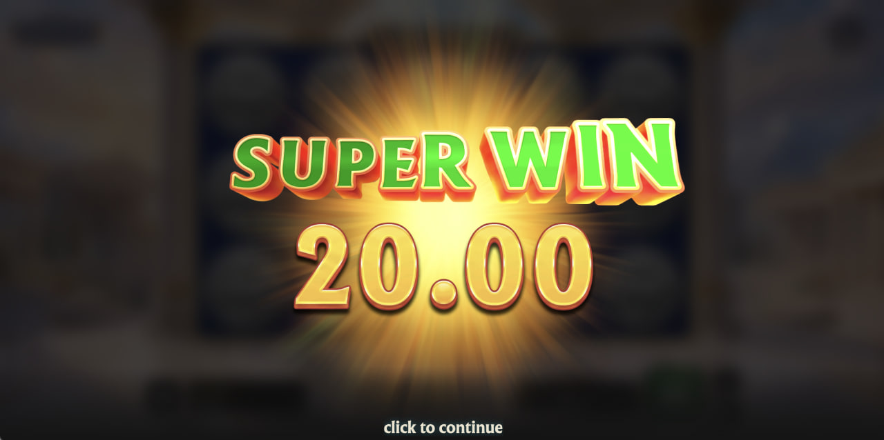 Zeus Flip Super Win yazısının çıktığı kutlama ekranı